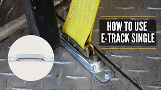 How to use E-Track Singles for a Secure Tie Down Point | Installing E-Track in Trailer