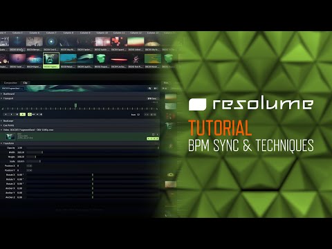 Resolume Arena & Avenue (Tutorial): BPM Sync & Techniques