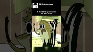 Rigby caindo na porrada com o Gambá👊 | Apenas um Show | #shorts #desenhos