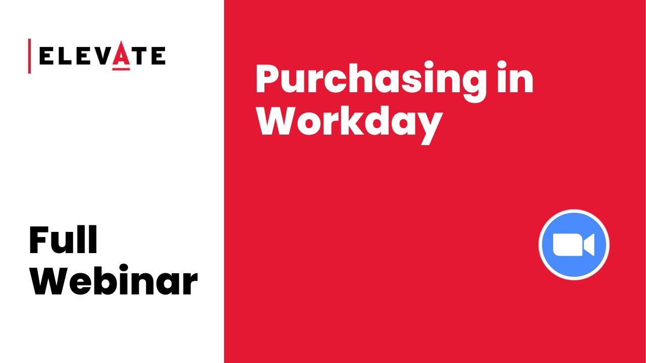 Full Webinar: Purchasing in Workday