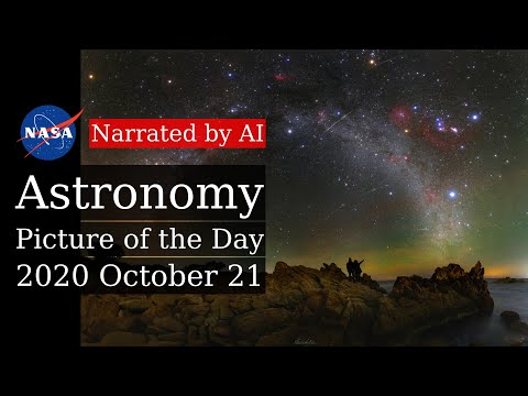 APOD: 2020-10-21 - A Night Sky Vista from Sardinia (Narrated by Salli)
