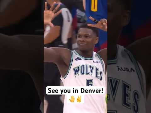 Anthony Edwards lets Timberwolves fans know that THERE WILL BE A GAME 7! #Shorts
