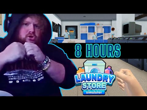 *8 HOURS* OF CASEOH PLAYING LAUNDRY STORE SIMULATOR! (HILARIOUS MOMENTS)