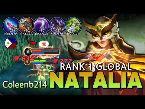 Roamer Natalia Destroyed Meta Heroes!! Top 1 Global Natalia Gameplay by Coleenb214 - MLBB