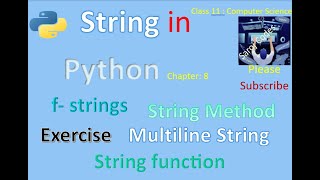 Python String Manipulation | Class 11 Computer Science Chapter 8 Explained