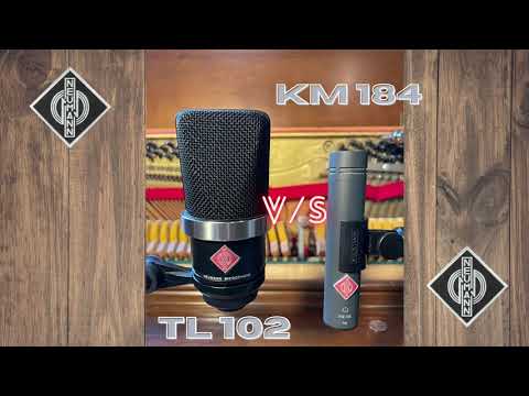 Neumann TL 102 VS KM 184. Upright piano.