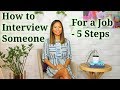 How to Interview Someone - How to Recruit a Good Job Candidate (4 of 5)