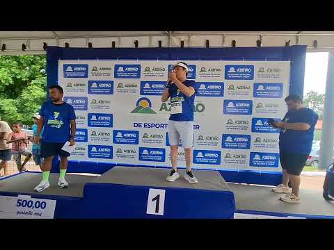 Corrida de rua aniversário de São Domingos do Azeitão-MA, fala do prefeito Júnior do posto.