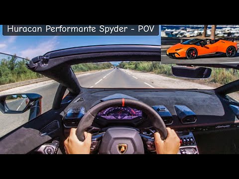 Lamborghini Huracan Performante Spyder POV Test Drive (3D Audio) (ASMR) 4K