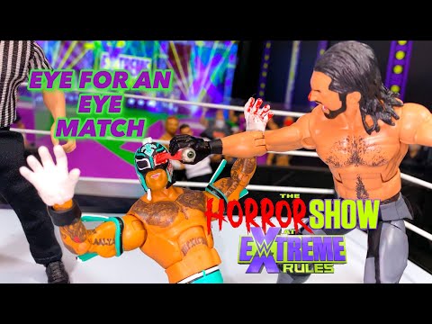 Seth Rollins vs Rey Mysterio - Eye For An Eye Extreme Rules 2020 Action Figure Match! Final Moments!