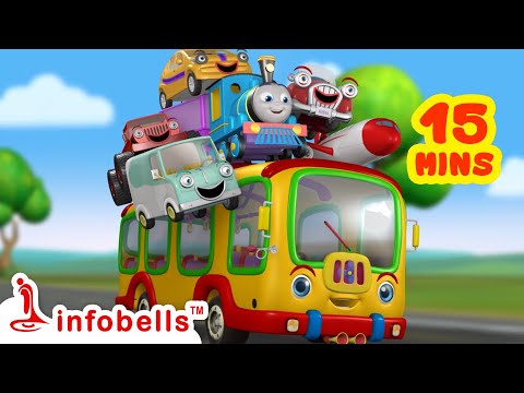 Gadi Aayi Gadi Aayi Chuk Chuk-गाड़ी आयी छुक छुक | Hindi Rhymes & Cartoons | Infobells #hindirhymes