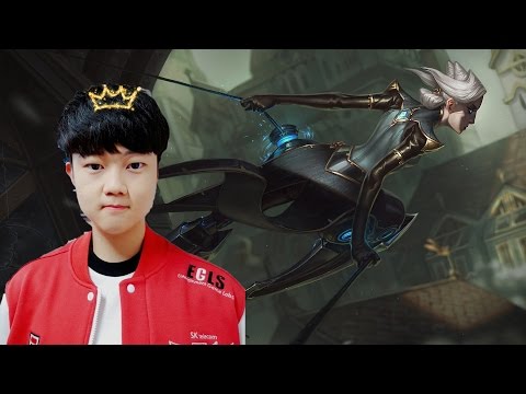 SKT Huni as Camille vs Riven top S7 ranked gameplay