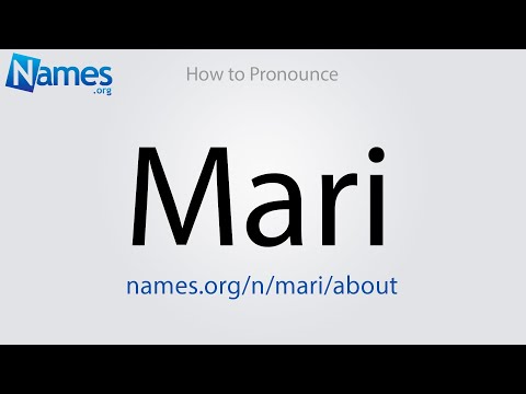 How to Pronounce Mari