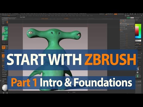 How to Start with ZBrush - Project Setup & Sculpting Brushes - Part 1