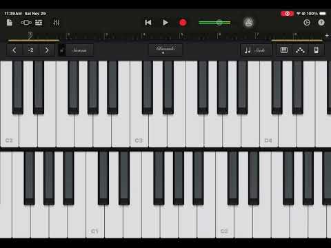 Pangako - Kindred Garten (Piano Intro/Ending) Garage Band on iPad