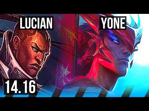 LUCIAN vs YONE (MID) | 7/2/6 | EUW Master | 14.16