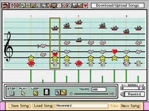 Macarena in Mario Paint Composer