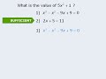 An Overview of GMAT Data Sufficiency – Lesson Fourteen – Choosing a Statement