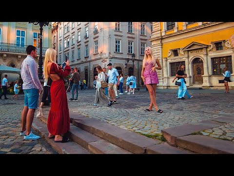 Ukraine, Lviv Walking Tour - Exploration of the Central Part of the City. INDEPENDENCE DAY 2023