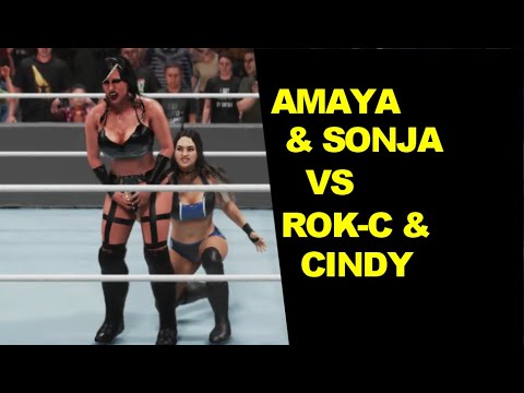 WWE 2K19 Amaya & Sonja vs Rok-C & Cindy Suzuki - Elimination Tag