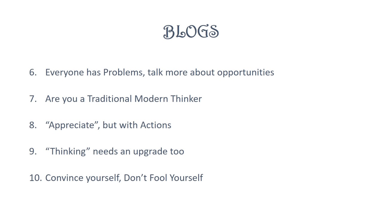 Blog on Happiness, Life, Love and Upgraded Thinking