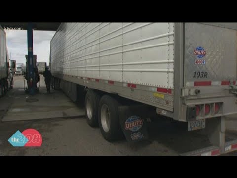 Truck drivers delivering the goods during the COVID-19 pandemic