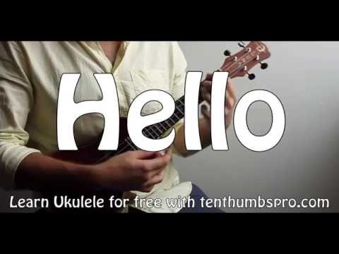 Hello - Adele - Ukulele Tutorial - Easy and Studio Versions