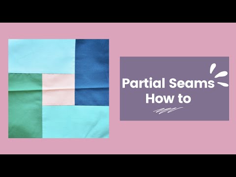 How to Sew a Partial Seam in a Quilt Block