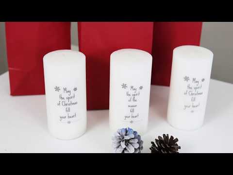 Part of a video titled How To Add Words And Images To Candles - YouTube