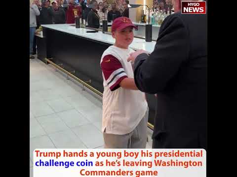 Trump hands a boy presidential challenge coin, greatest flyover; shutdown ending; Bessent: Shutdown