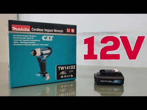 Makita TW141DZ Akumuliatorinis smūginis veržliasukis, 1/2", 12V MAX, 145 Nm, Be akumuliatorių ir kroviklio! video
