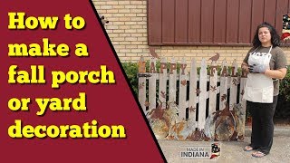 How to make this cute fall porch or yard decoration.