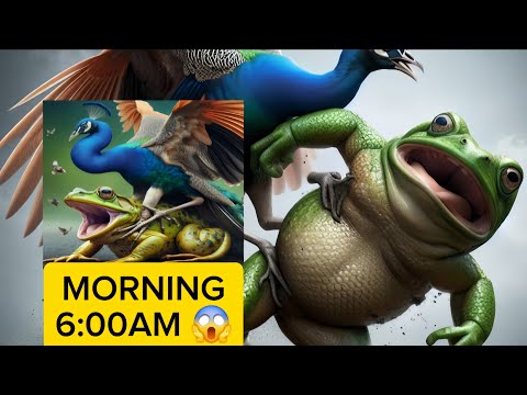 Peacock Vs Giant Frog | Fight You Have Never Seen Before | Brutal
