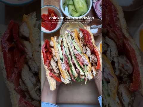 Chicken club sandwich 🥪 ( recipe in description)