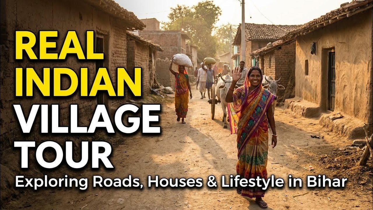 Real Indian Village Tour | Exploring Roads, Houses & Lifestyle in Bihar Village