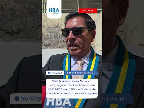 Alcalde de Bustamante rechaza Investigación de la UCSP sobre la inseguridad de su distrito