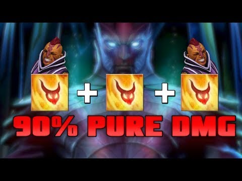 3X STRANGE BEDFELLOWS = 90% PURE DMG!! | Dota Underlords