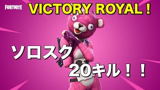 FORTNITE SOLO SQUADS 20キルビクトリー！！！！