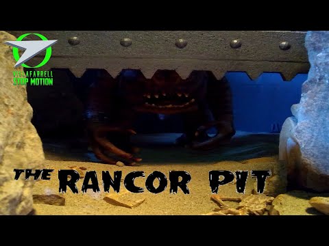 Jabba the Hutt RANCOR Monster - Jabba's Palace Stop Motion Animation - Doctor Who Blake's 7