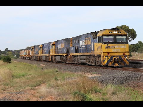 Quad NR class on 1MP2 superfreighter - NR19 NR50 NR86 NR63 - Lara, Victoria -  10/01/2021