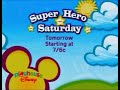 Playhouse Disney Super Hero Saturday Promo April 2010 Incomplete