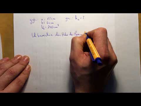 123456_10E Höhe einer rechteckigen Pyramide