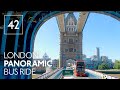 London Bus Ride Route 42 Tower Bridge Over Thames Liverpool Street To East Dulwich
