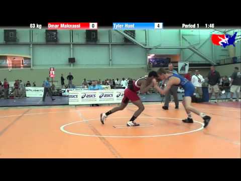 Omar Maknassi vs. Tyler Hunt at 2013 ASICS University Nationals - FS