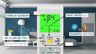 Daikin Air Conditioner Remote Control Functions Guide | How to Use ARC452A9 Remote