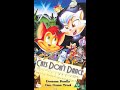 Original VHS Opening And Closing To Cats Don T Dance UK VHS Tape
