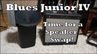 Video thumbnail for Not Happy with your Fender Blues Junior IV? Try a different Speaker (Celestion Greenback G12)! by L&M Guitar Corner
