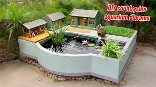 How I built stunning countryside aquarium diorama | DIY project