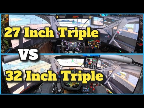 32 Inch vs 27 Inch Triple Screen Monitors for Sim Racing- Which Is Better ?
