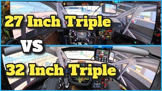32 Inch vs 27 Inch Triple Screen Monitors for Sim Racing- Which Is Better ? 32 Inch vs 27 Inch Triple Screen Monitors for Sim Racing- Which Is Better ?